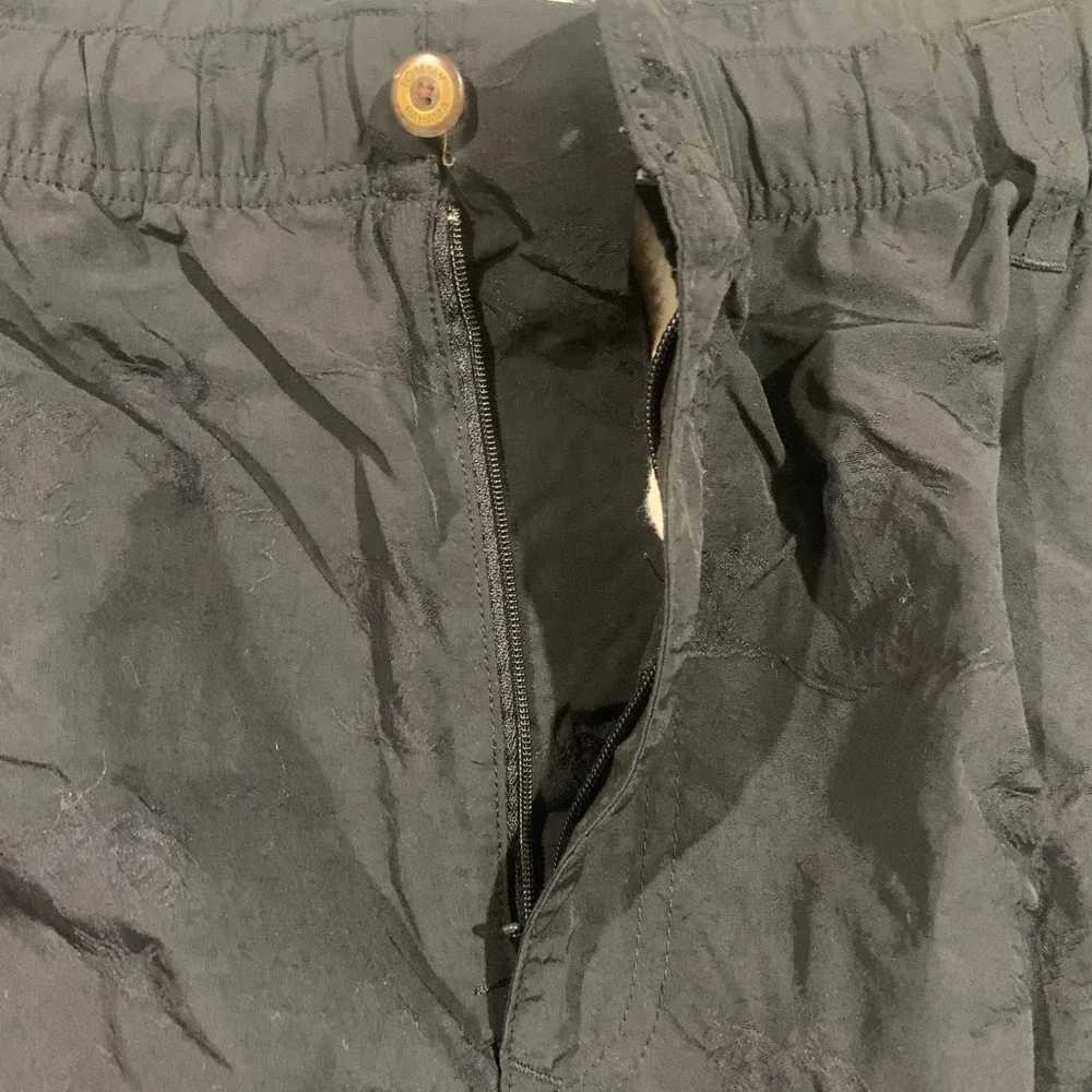 Tommy Bahama Swim Trunks Mens‎ XL Black Palm Jacquard Drawstring